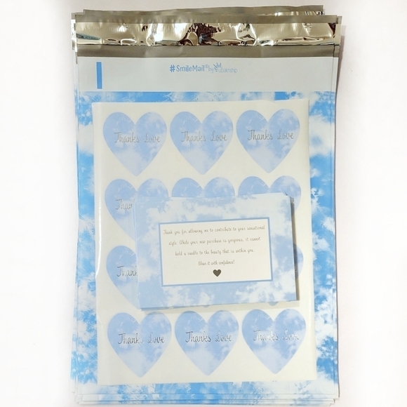 30 & 60 PIECE CLOUD TIE DYE POLY MAILER BUNDLE - Picture 1 of 5